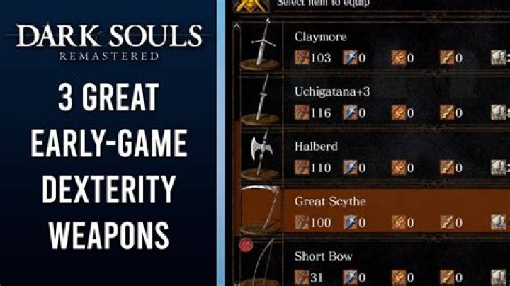 What weapon has the highest Dexterity scaling in Dark Souls 2?