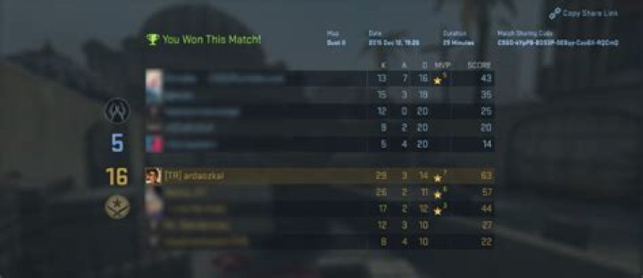 Where can you see match history for competitive CS:GO games?