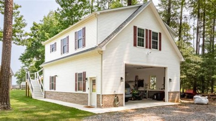 Which property has the most garages for the cheapest price?