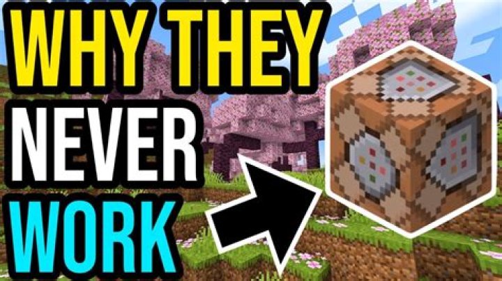 Why do my commands not work in command blocks when they work correctly in chat?