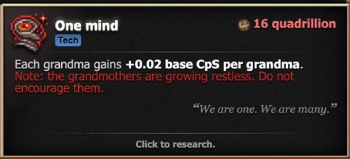 Why is the one mind upgrade not showing up?