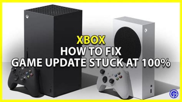 Xbox game update stuck at 100%